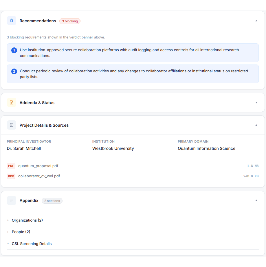 Nobris report — recommendations, project details, and appendix